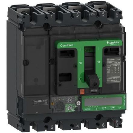 Schneider Electric C25N47E100 ComPacT NSX250N 50kA/415VAC MicroLogic 7 molded case circuit breaker