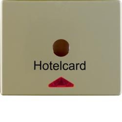 Berker 16419011 Hotelcard switch attachment with print and red lens light bronze, lacquered Berker