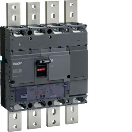 Hager HNE971H circuit breaker h1000 4-pole 50kA 1000A LSI