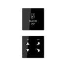 Jung SOA7522SWPL cover 2-way, shavers only, Duroplast, Series A, black