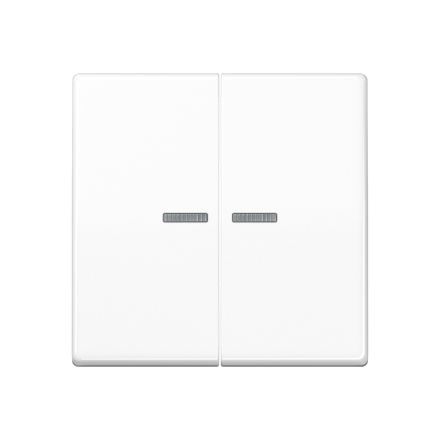 Jung SPAS591-5KO5WW rocker switch 2-way with light guide, Duroplast antimicrobial, AS series, alpine white