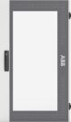 ABB Striebel & John TZT209 Transparent door 2FB / 9RE accessory TwinLine cabinet series, 2CPX010865R9999