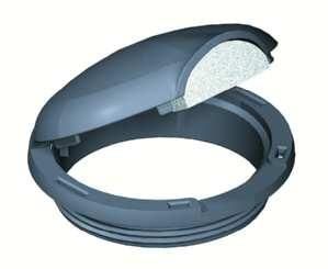 OBO Bettermann SH80T/7011 iron grey device protection cover, 7408040