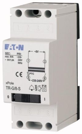 Eaton TR-G3/8 transformer, 230V, 4/8/12V, 1/1/0.67A, 272481