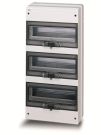 ABB Stotz-Kontakt Consumer units - IP55 Europa - wall-mounting - With spring closing , IP55 EUROPA distribution box, 6 modules grey RAL7035, wall mounting, 1 row , M126460000