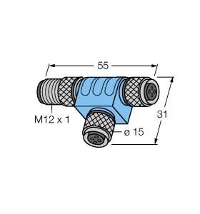 ESCHA 8011661 FKM5-FKM5-FSM5 T-distributor