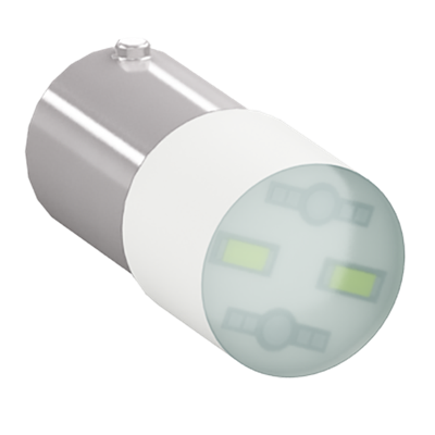ABB Stotz-Kontakt 1SFA187160R1005 BA9S6LEDB LED white 6V AC/DC BA9s LED indicator light