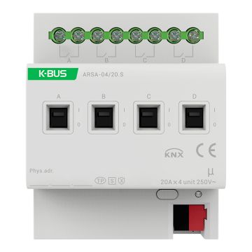 GVS 88188612 KNX switching actuator | 4-way, 20A, KNX-Secure
