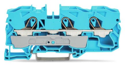 Wago 2010-1304 3-wire 10qmm blue feed-through terminal