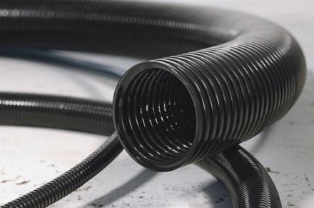 HellermannTyton 166-11407 HG-FR54-PA6-BK-25M HelaGuard plastic conduit