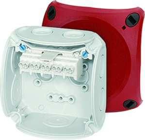 Hensel DK0202R 1.5-2.5qmm 5-pole with red cover. Cable junction box