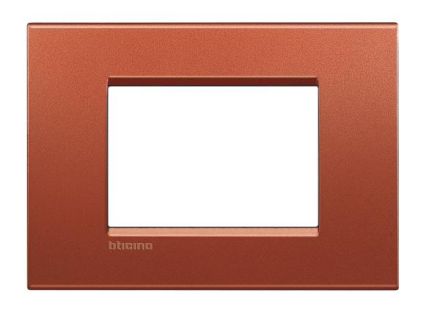 Bticino LNA4803RK Light frame BRICK 3-module, (orange)