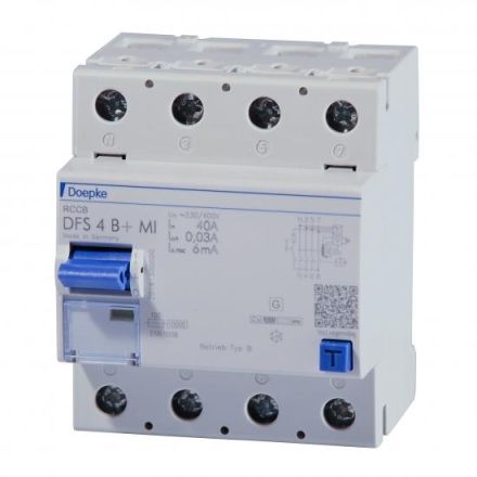 Doepke 09144889 DFS4 063-4/0,03-B+ MI 4-pole 63/0,03A residual current circuit breaker all-current sensitive
