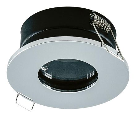 EVN 650011 IP65 GX5.3 max. 50W 12V round chrome recessed ceiling spotlight