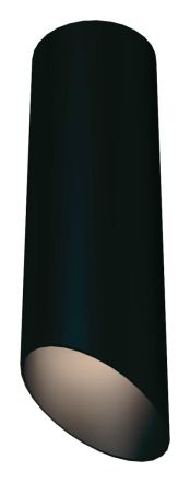 EVN 8032609 round black GU10 max. 11W IP20 80x260 ceiling light