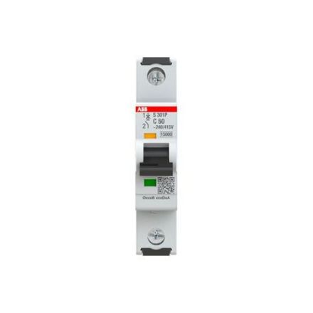 ABB Stotz-Kontakt 2CDS381001R0504 S301P-C50 C25kA 50A 1P circuit breaker
