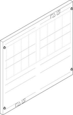 ABN 500x450mm 2FB/3RE 60mm NH00/000/D02 cover plate ( FAP23674N )