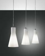 Fabas Luce 2753-47-138 chrome glass white 3xE27 pendant light LB20