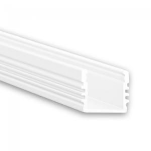 DOTLUX 3995 aluminium surface-mounted profile type 2 200 cm powder-coated white RAL 9010 for LED strips up to 12 mm