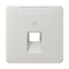 Jung CD569-1NAUALG cover for IAE/UAE connection boxes 1 x 8-pin, with label field, thermoplastic, CD series, light grey