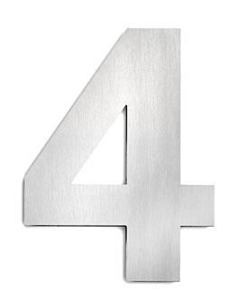 CMD stainless steel house number 4 large G4