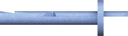 Reisser 00D010S021-060065S-1 ceiling nail anchor, ETA-06/0259, 6.0 X 65, steel, galvanized, blue pass., packed in 100 pieces