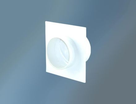 Quellmalz 12.44057 1244057 Wall connection with backflow flap round