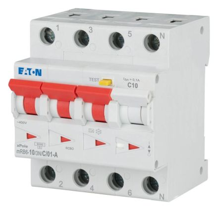 Eaton 120662 FI/LS switch 10 A 100 mA LS:C 3p+N FI:A