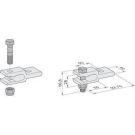 Sommer 7634V000 goal post connection set (for rising gates)
