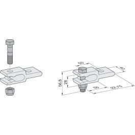 Sommer 7634V000 goal post connection set (for rising gates)