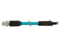 Murrelektronik 7700-48521-S4W0500 M12 St. 0° A-kod / RJ45 St. 0° shielded connection cables