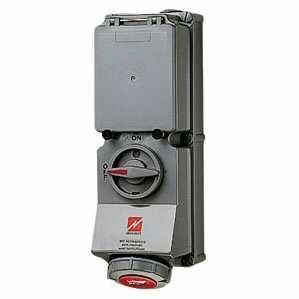 Mennekes 7296 wall socket DUO 63A 5-pin 6h 400V IP67