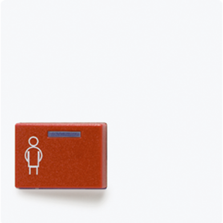 Jung LS022A-1WW cover for Ackermann, type 73022 A 2, red, LS series, alpine white