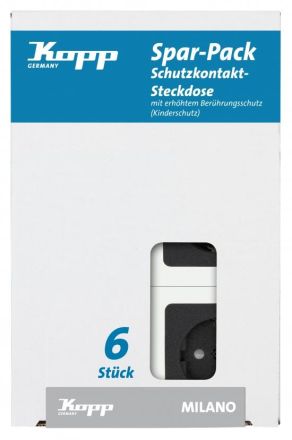 Kopp 912115018 socket MILANO, anthracite