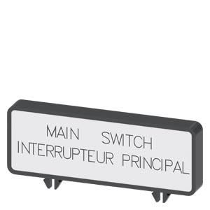 Siemens 3LD9346-2A Additional plate R/ES Interrup. General/Interrup. Princip