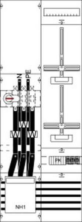 ABB Striebel & John KA4272 measuring and transformer panel BH5 pre-wired with meter cross, 2CPX033828R9999