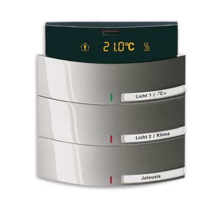 Busch-Jaeger 6321/38-20 Control element 3/6-way, with IR interface and RTR, Busch-triton® platinum