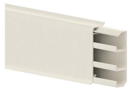 GGK 12427 SL/c 20x70 cream white skirting board channel complete