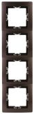 Kopp 308726060 PARIS 4-way rosewood cover frame