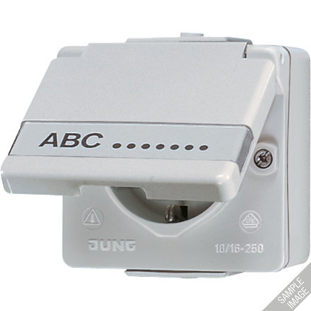 Jung 620NAWOT top part for SCHUKO® sockets /250 V ~, WG 600, grey