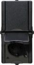 Kopp 947505002 proAQA 2-way hinged cover black SCHUKO socket