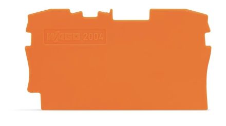 Wago 2004-1292 orange end plate and intermediate plate