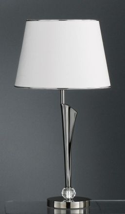 Brumberg 829023 table lamp, black chrome E27, 1x60W max