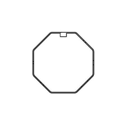Rademacher 92600098 Telescopic octagonal steel shaft 4040 SW60 galvanized 1.1m