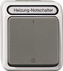 MERTEN MEG3643-8029 Heating emergency switch 3-pole light grey