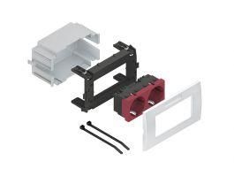 Niedax GES 2 VW EDV GES 2 EDV double traffic white device installation system