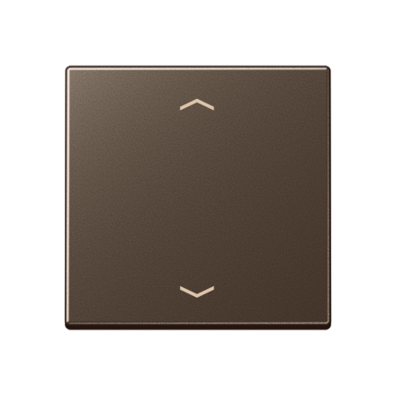 Jung A1700PMO LB-Management button 1-way, with arrow symbols, Duroplast painted, Series A, mocha
