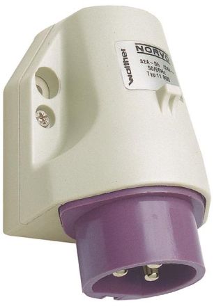 Walther 10801 16A 2-pole 42V 12h IP44 NORVO appliance plug