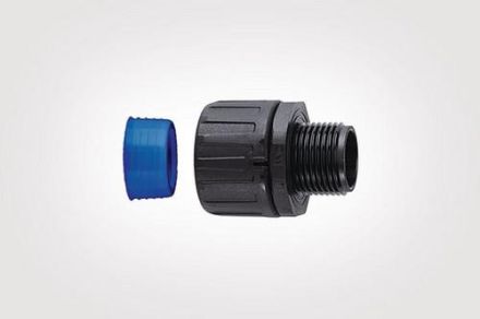 HellermannTyton 166-21621 HGL54-S-M50 PA66 BK 2ST plastic screw connection