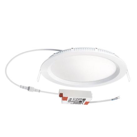 EsyLux EO10299001 LED recessed ceiling spotlight Elsa-2 DL 225 OP 110° 1800 830 white